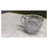 Cut Crystal Nappy Dishes Set of 2