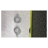 Cut Crystal Nappy Dishes Set of 2