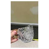 Cut Crystal Nappy Dishes Set of 2