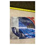 2 Boxes of Holiday Time Crystalized Rope Light 18ft Blue And White