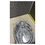 Elegant Oval Tray Set - Bright Chrome Plated