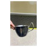 Pewter Tea Cup with Decorative Handle
