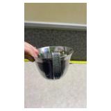 Pewter Tea Cup with Decorative Handle