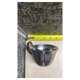 Pewter Tea Cup with Decorative Handle