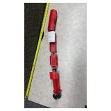 Red Christmas Train Set with Steam Engine