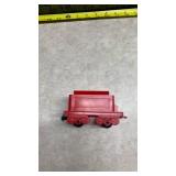 Red Christmas Train Set with Steam Engine