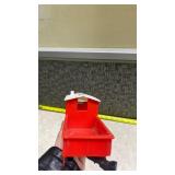 Red Christmas Train Set with Steam Engine