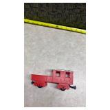 Red Christmas Train Set with Steam Engine