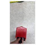 Red Christmas Train Set with Steam Engine