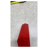 Red Christmas Train Set with Steam Engine