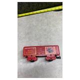 Red Christmas Train Set with Steam Engine