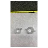 American Fostoria Cubist Pattern Sugar Bowl