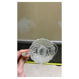 American Fostoria Cubist Pattern Sugar Bowl