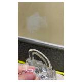 American Fostoria Cubist Pattern Sugar Bowl