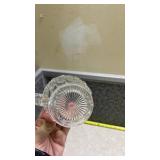 American Fostoria Cubist Pattern Sugar Bowl