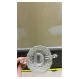 American Fostoria Cubist Pattern Sugar Bowl