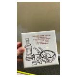 Recipe Illustration Ceramic Costers Set - Salad Dressing Collection