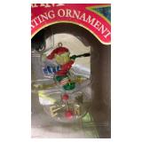 1989 Noma Ornamotion Weather Vane Rotating Christmas Ornament