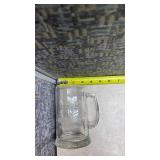 Nautical Ship Design Glass Beer Mugs Set of 4