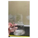 Nautical Ship Design Glass Beer Mugs Set of 4