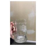 Nautical Ship Design Glass Beer Mugs Set of 4