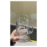 Nautical Ship Design Glass Beer Mugs Set of 4