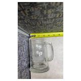 Nautical Ship Design Glass Beer Mugs Set of 4
