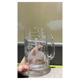Nautical Ship Design Glass Beer Mugs Set of 4