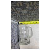 Nautical Ship Design Glass Beer Mugs Set of 4