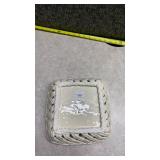 Dash of That White Ceramic Lattice Square Dish