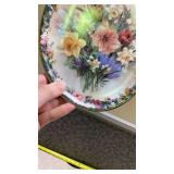 Lena Liu Enchantment Floral Cameos Collector Plate