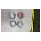 Decorative Glass Votive Candle Holders Set of 4