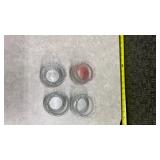 Decorative Glass Votive Candle Holders Set of 4