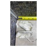 Baby Booties Set - Blue Lace = Size 1 and White Satin = Size 0