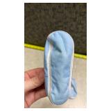 Baby Booties Set - Blue Lace = Size 1 and White Satin = Size 0