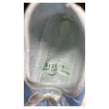 Baby Booties Set - Blue Lace = Size 1 and White Satin = Size 0