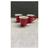 Hallmark Red Heart Shaped Coffee Mugs Set
