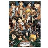 Attack on Titan Collage Characters TV Show Poster 22" x 34" - Brand New!