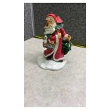 Santa Claus Figurine with Swan and Tree