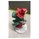 Santa Claus Figurine with Swan and Tree