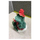 Santa Claus Figurine with Swan and Tree