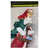 Santa Claus Figurine with Swan and Tree