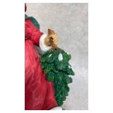 Santa Claus Figurine with Swan and Tree