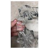 Crystal Clear Glass Floral Wreath