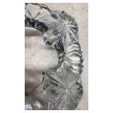 Crystal Clear Glass Floral Wreath