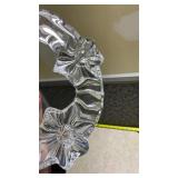 Crystal Clear Glass Floral Wreath