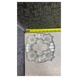 Crystal Clear Glass Floral Wreath