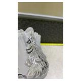 Frosted Glass Tree Votive Holder