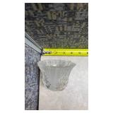 Frosted Glass Tree Votive Holder