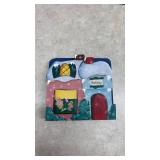 Lot of North Pole Village Scene Wall Decoration